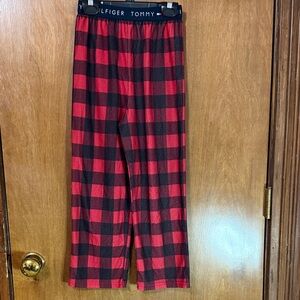 Tommy Hilfiger Kids Checkered Pajama Bottoms in Red and Black